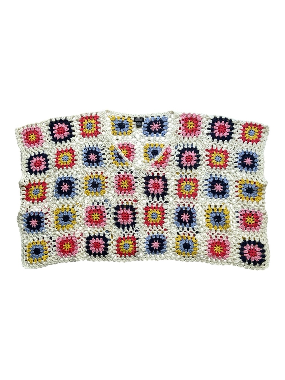 Boho Crochet Granny Square Top